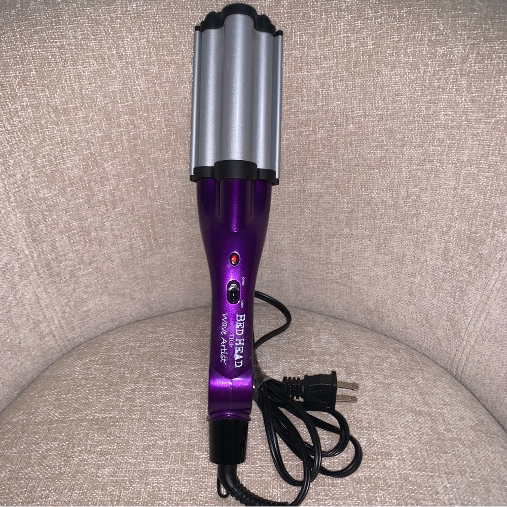 Bed Head Purple and Silver Hair Waver artist deep hair waiver #curl #hair styler